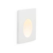 LED Indbygningsvæglampe PLAS-1 1W 3000K hvid i elegant design med varmt lys.