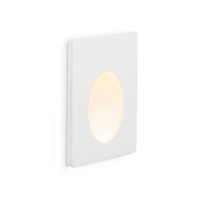 LED Wand-Einbauleuchte PLAS-1 1W 3000K Weiß in elegantem Design mit warmem Lichtschein.