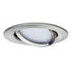LED Einbauleuchte Smart Home Zigbee Nova Plus Basis-Set in brushed iron finish, ideal for energy-efficient lighting.