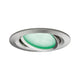 LED Einbauleuchte Nova Plus mit RGBW Farbwechselfunktion und Edelstahl-Gehäuse.