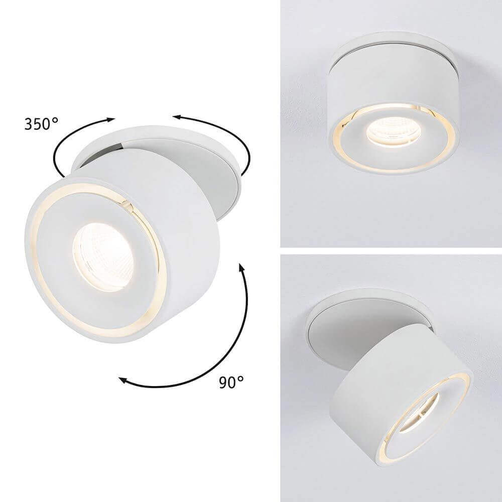 LED recessed lamp spircles white-matt