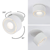 LED recessed lamp spircles white-matt