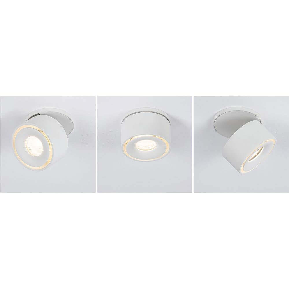 LED recessed lamp spircles white-matt