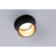 LED Einbauleuchte Stufen-Dimmer Gil Basis-Set 68mm Schwarz-Matt mit goldfarbener Innenfläche