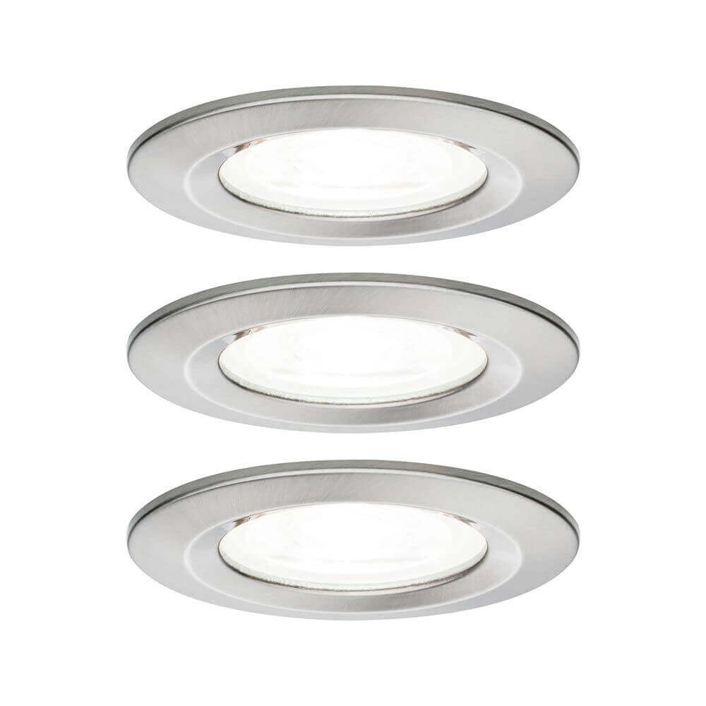 Einbauleuchte Nova Starr 3er Basis-Set Ø 7,8cm in 3 Stufen-Dimmbar