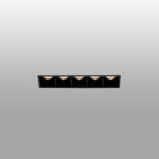LED Einbauleuchte TROOP Trimless 5x2W 3000K Schwarz