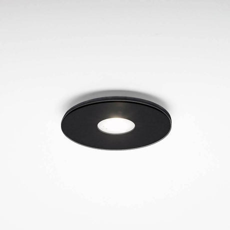 LED-Einbauleuchte Tet ohne Linse in elegantem Schwarz, ideal für moderne Wohnräume.