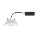 LED Einbauleuchten-Set Calla IP65 3-Stufen White-Switch Weiß mit mattem weißen Einbaustrahler und Kabelanschluss