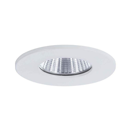 LED Einbauleuchten-Set Calla IP65 rund starr Weiß, runder Einbaustrahler in Weiß matt für blendfreies Licht.