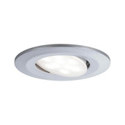 LED Calla recessed light set IP65 swiveling 4000K chrome matt with modern design and glare-free lighting.