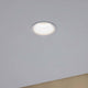 LED Einbauleuchten-Set Cymbal Coin Warmdimmfunktion IP44 Weiß - minimalistische randlose Deckenleuchte mit blendfreier Beleuchtung.