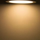 Pannello di installazione a LED Ø 22,5 cm piatto attorno a argento da 18 W bianco caldo