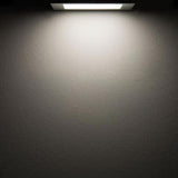 LED installationspanel 19 x 19 cm fladt vinkel sølv dæmpbar 15w neutral hvid