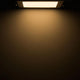 LED Einbaupanel 19 x 19cm flach eckig silber Dimmbar 15W Warmweiß strahlt warmes Licht auf die Wand.