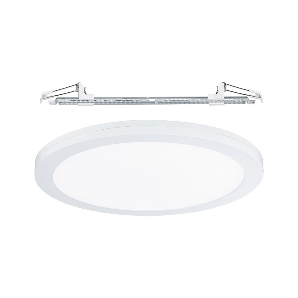 LED Einbaupanel 2 in 1 für Wand- & Deckenmontage, Ø 30cm, inkl. Montagezubehör in Weiß.