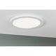 LED Einbaupanel 2 in 1 Wand- & Deckenleuchte Ø 30cm, flächiges Licht, weißes, dezentes Design, einfache Montage.