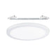 LED Einbaupanel 2 in 1 Cover-it Rund Ø 30cm Weiß-Matt mit Montagehalterung und flächigem Licht.