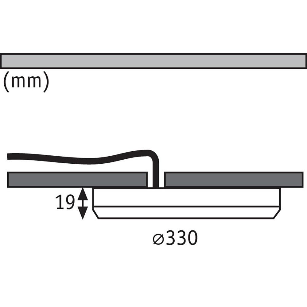 LED Einbaupanel 2 in 1 Cover-it Rund Ø 30cm Weiß-Matt