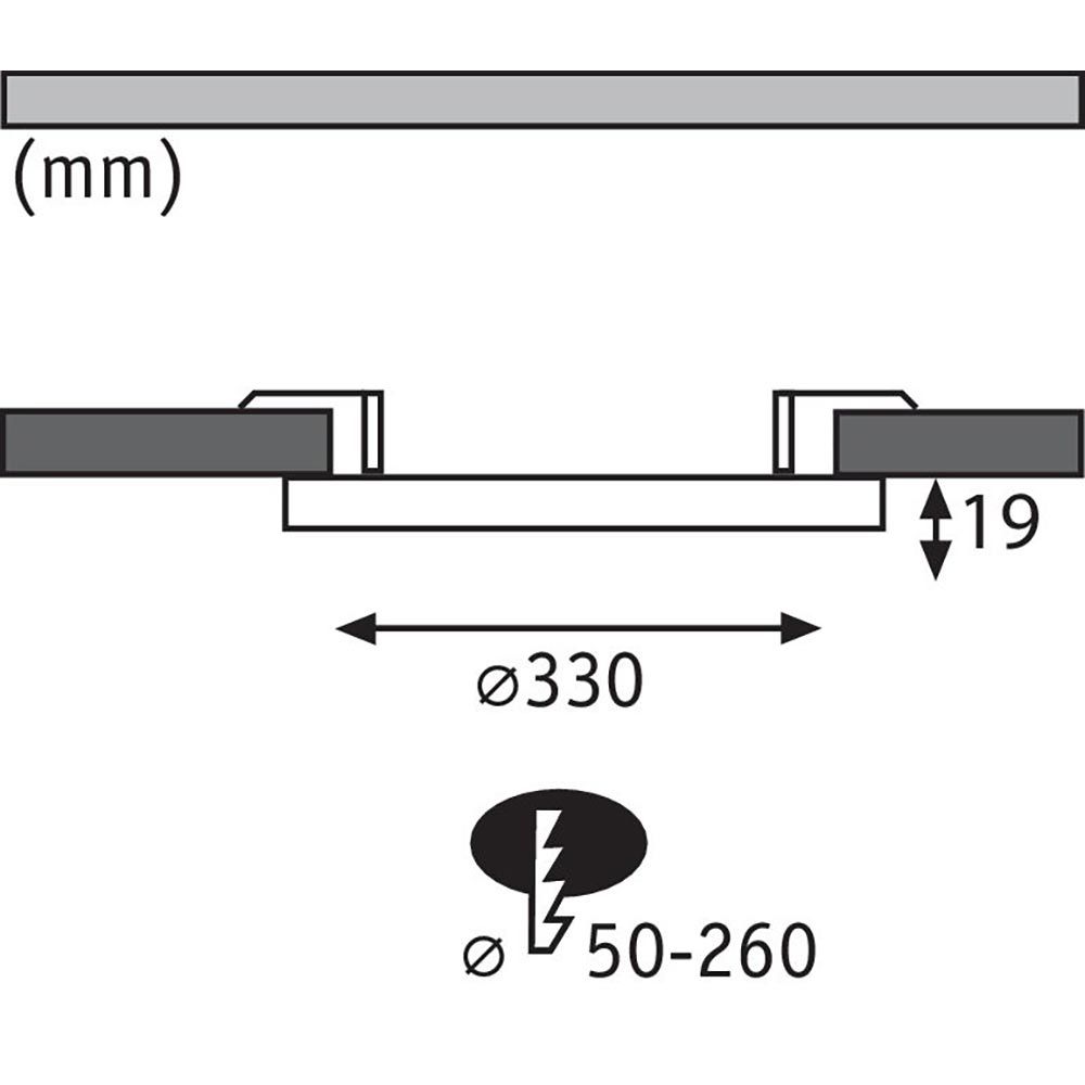 LED Einbaupanel 2 in 1 Cover-it Rund Ø 30cm Weiß-Matt