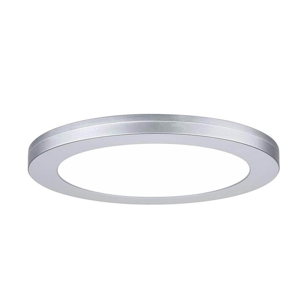 LED Einbaupanel 2 in 1 Cover-it Rund Chrom-Matt, 225mm, 16,5W, blendfreies Licht für Wand und Decke.