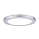 LED Einbaupanel 2 in 1 Cover-it Rund Chrom-Matt, 225mm, 16,5W, blendfreies Licht für Wand und Decke.