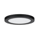 LED Einbaupanel 2 in 1 Cover-it Rund Schwarz in flachem Design, ideal für gleichmäßige Raumausleuchtung.
