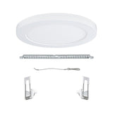 LED Einbaupanel 2 in 1 Cover-it in Weiß mit Montagezubehör für einfache Installation.
