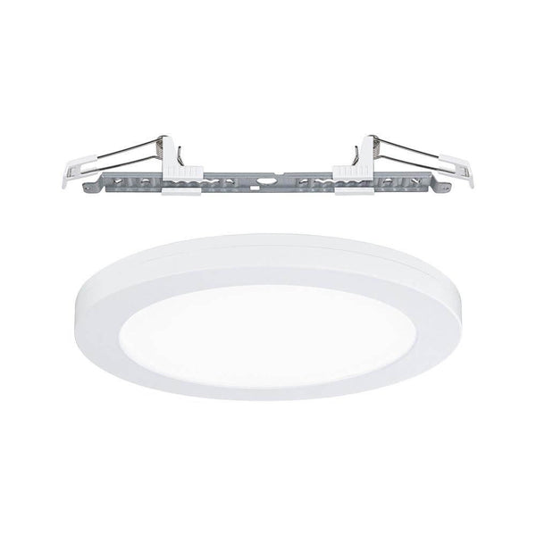 LED Einbaupanel 2 in 1 Cover-it mit Sensor Weiß, flaches LED-Panel mit Aufbaurahmen für Wand und Decke