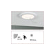 Panel LED empotrable 2 en 1 Cover-it con sensor Blanco
