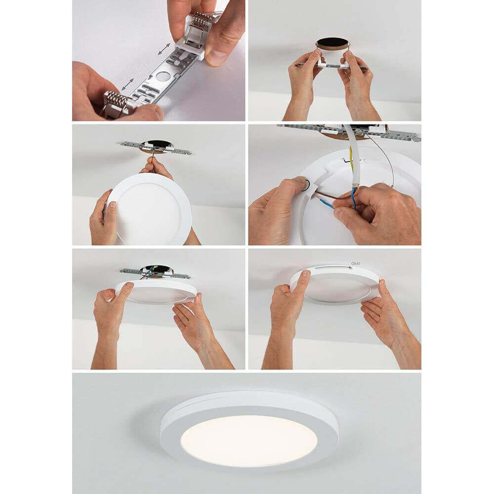 LED Einbaupanel 2 in 1 Cover-it Rund Weiß-Matt
