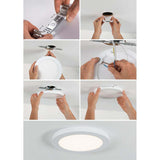 LED Einbaupanel 2 in 1 Cover-it Rund Weiß-Matt
