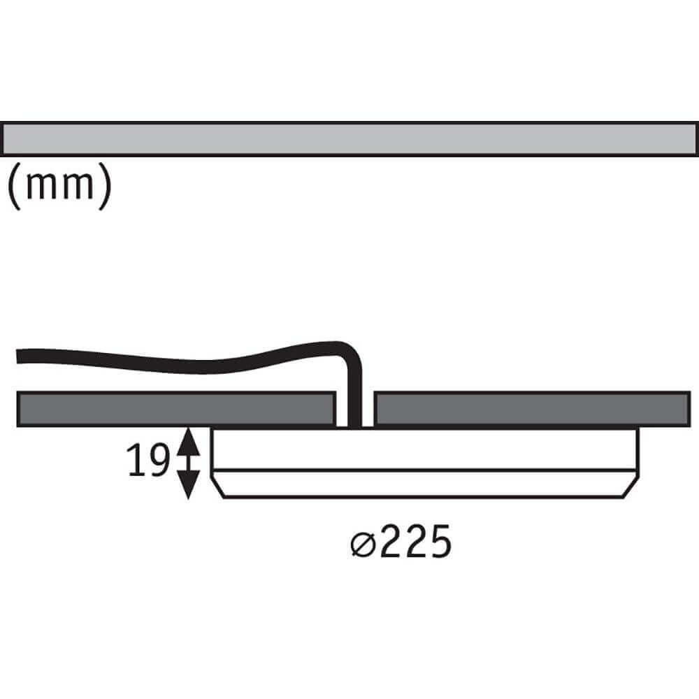 LED Einbaupanel 2 in 1 Cover-it Rund Weiß-Matt