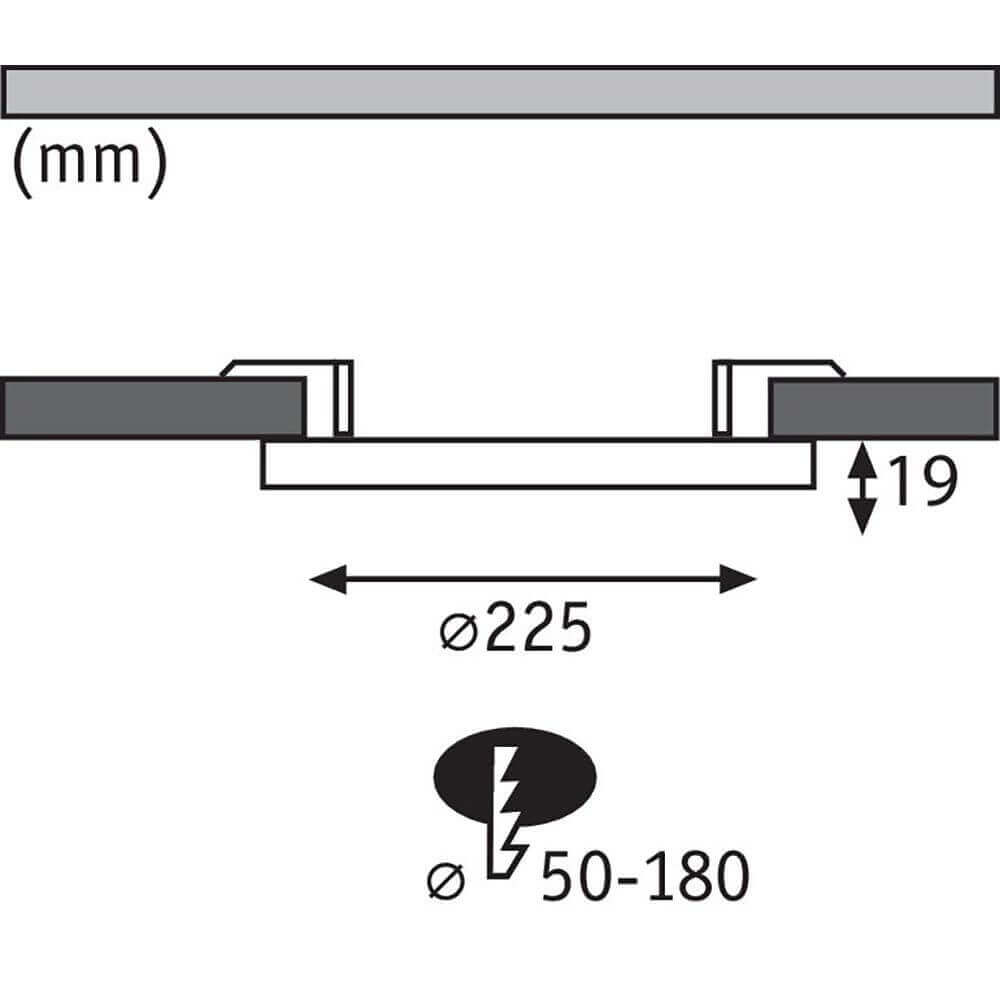 LED Einbaupanel 2 in 1 Cover-it Rund Weiß-Matt