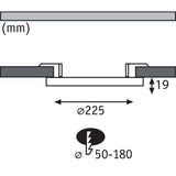 LED Einbaupanel 2 in 1 Cover-it Rund Weiß-Matt