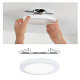 LED-asennuspaneeli 2 1 kansi-it Round White-Matt
