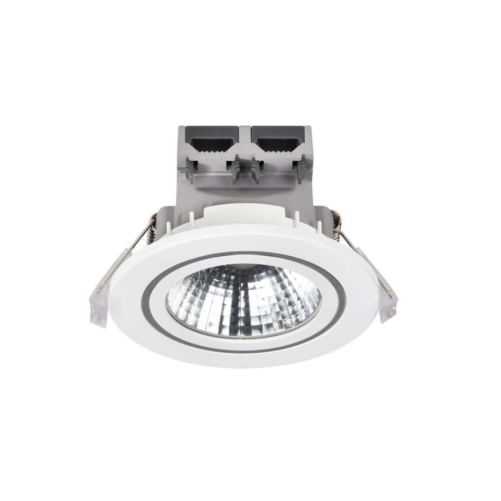 LED Einbaustrahler Alec 1-Kit IP44 in rundem Design mit blendfreiem Licht und Dimmfunktion.
