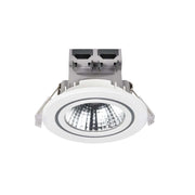 LED Einbaustrahler Alec 1-Kit IP44 in rundem Design mit blendfreiem Licht und Dimmfunktion.
