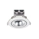 LED Einbaustrahler Alec 1-Kit IP44 in rundem Design mit blendfreiem Licht und Dimmfunktion.