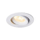 LED Einbaustrahler Aliki IP44 in weiß, ideal für Badezimmer mit neigbarem Licht.