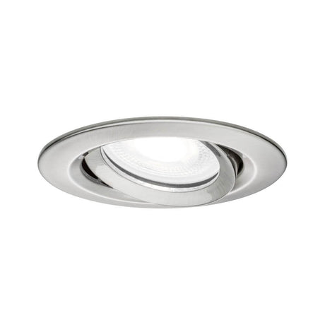 LED recessed spotlight Nova Plus IP65 4000K 230V brushed iron in modern design.