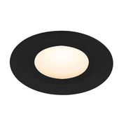 LED Einbaustrahler Tiaki IP65 runder schwarzer Downlight mit integrierter LED für Innenbereiche