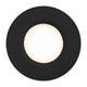LED Einbaustrahler Tiaki IP65 in schwarzem Design mit runder Form und warmem Licht.