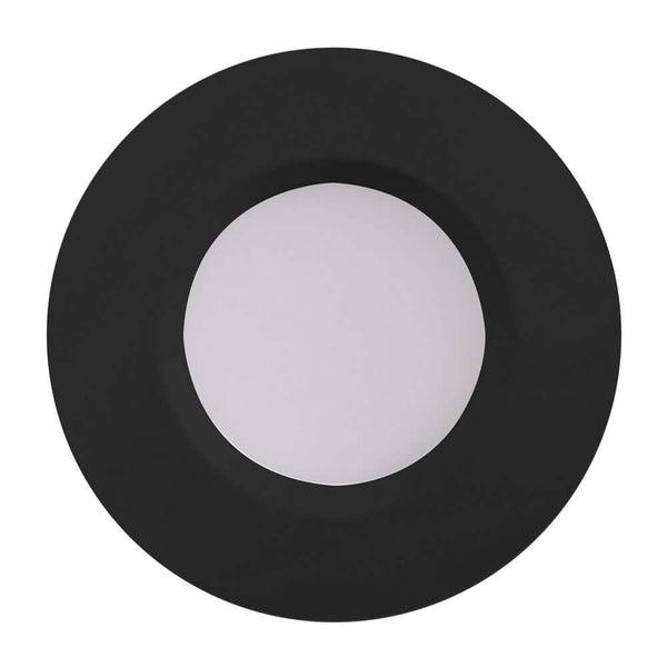 LED Einbaustrahler Tiaki IP65 rundes schwarzes Downlight mit integrierter LED und Moodmaker™-Funktion