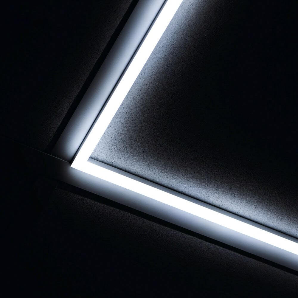 LED Einlegerahmen für Odenwalddecke 59 x 59cm Kaltweiß - Modernes Lichtdesign für Bürobeleuchtung