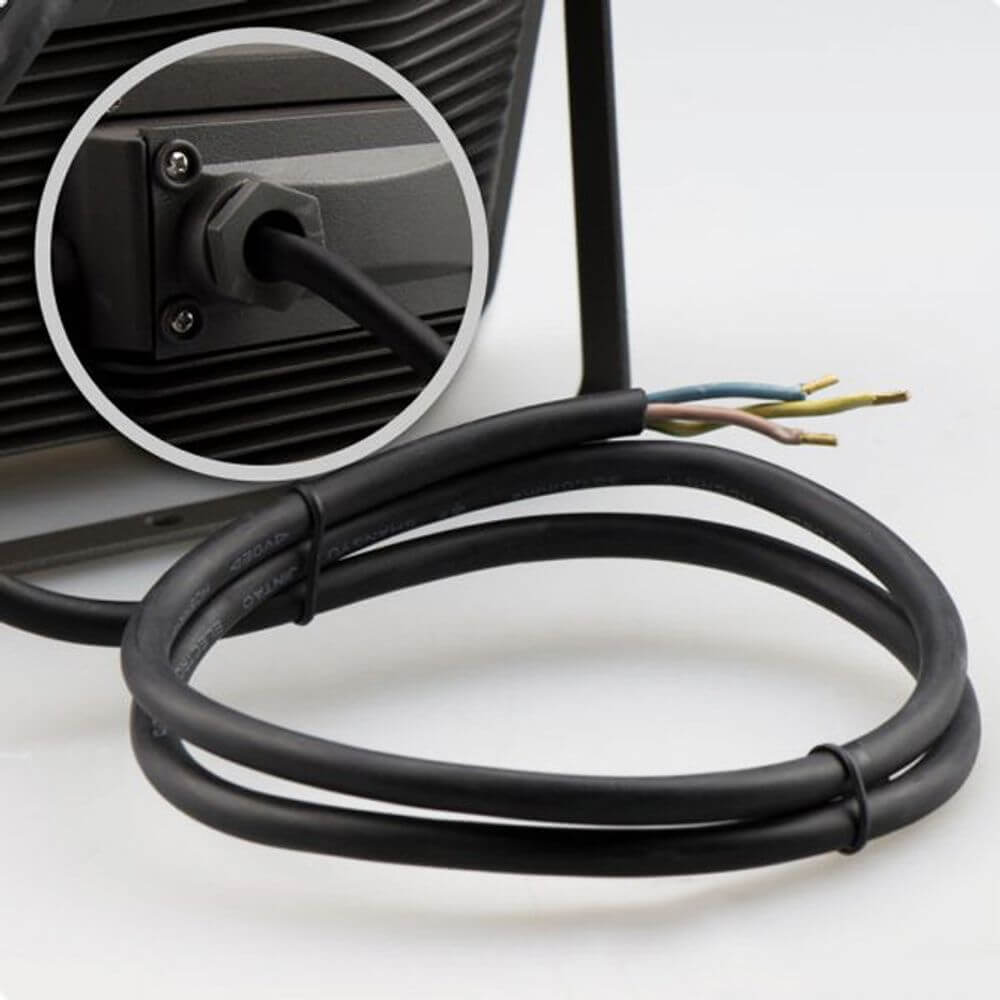 LED Fluter Neutralweiß 30W 2400lm , IP65 Schwarz - Anschlusskabel und Anschlussterminal auf der Rückseite