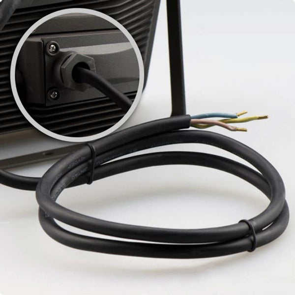 LED Fluter Neutralweiß 30W 2400lm , IP65 Schwarz mit 1m Anschlusskabel für Außenbereich
