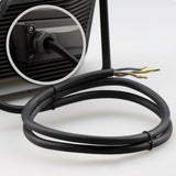 LED Fluter Warmweiß 50W mit 1 Meter Anschlusskabel, abgedichtet, für einfachen Stromanschluss.