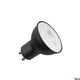 LED GU10 Leuchtmittel QPAR51 6W dimmbar GU10 Sockel 460 lm CRI≥90, 25.000 h Lebensdauer, schwarzes SLV Leuchtmittel