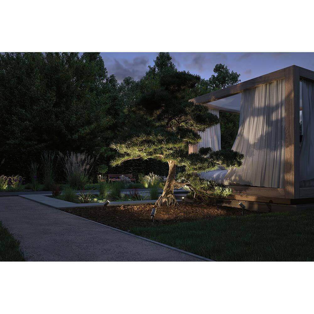 LED Gartenstrahler Radix Grau IP65