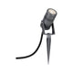 LED Gartenstrahler Radon Grau Metall IP65 - verstellbarer Gartenspot für warmweißes Licht im Außenbereich.
